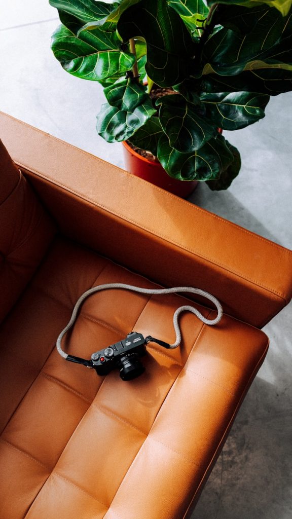 Photo by Martin Katler a remote control sitting on top of a brown couch